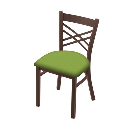 Holland Bar Stool Co 620 Catalina 18" Chair with Bronze Finish and Canter Kiwi Green Seat 62018BZ009